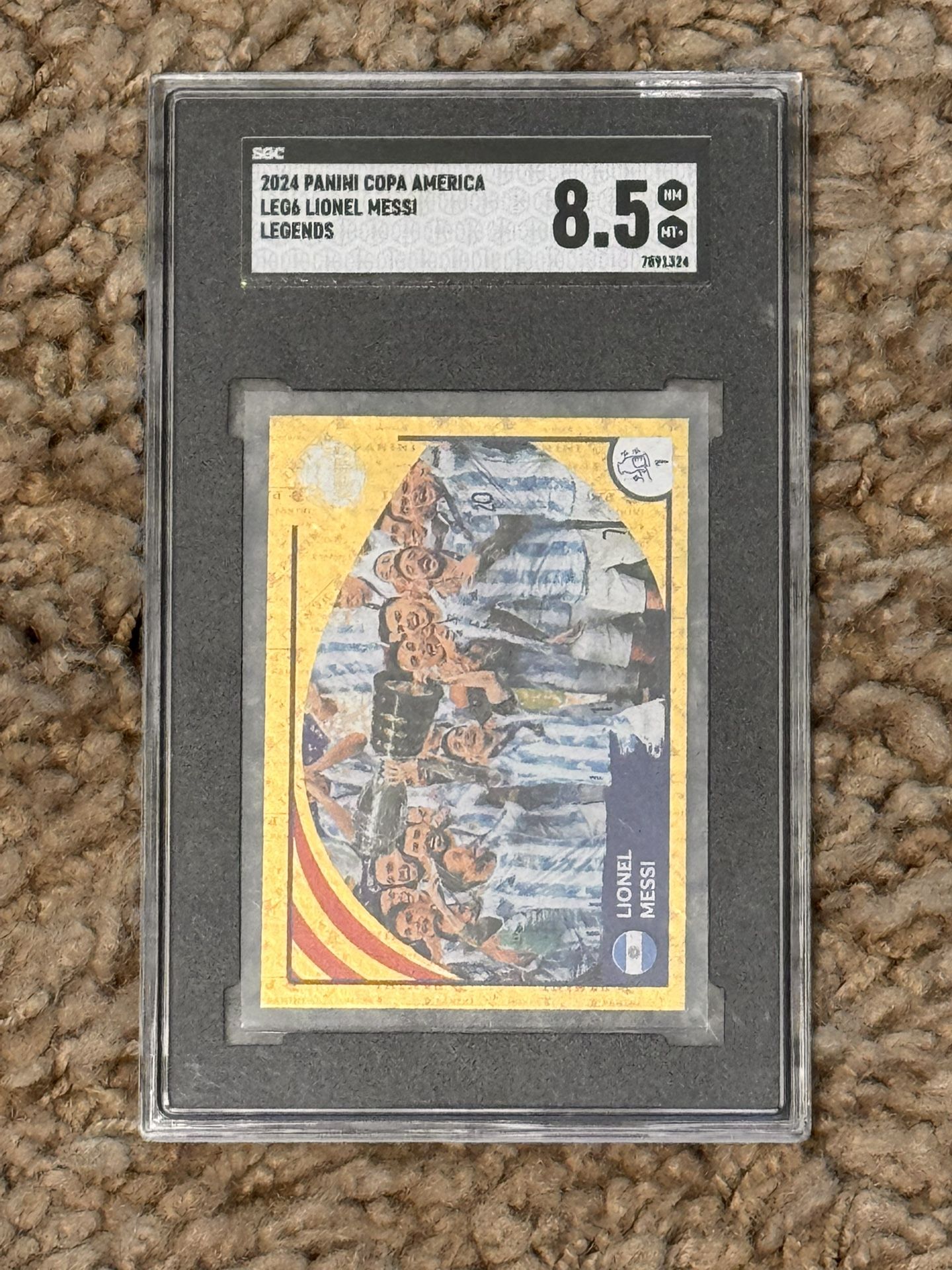 2024 Panini Copa America Lionel Messi Legends SGC 8.5 Argentina