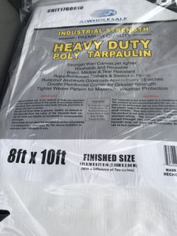 Heavy Duty Tarp 8 x 10