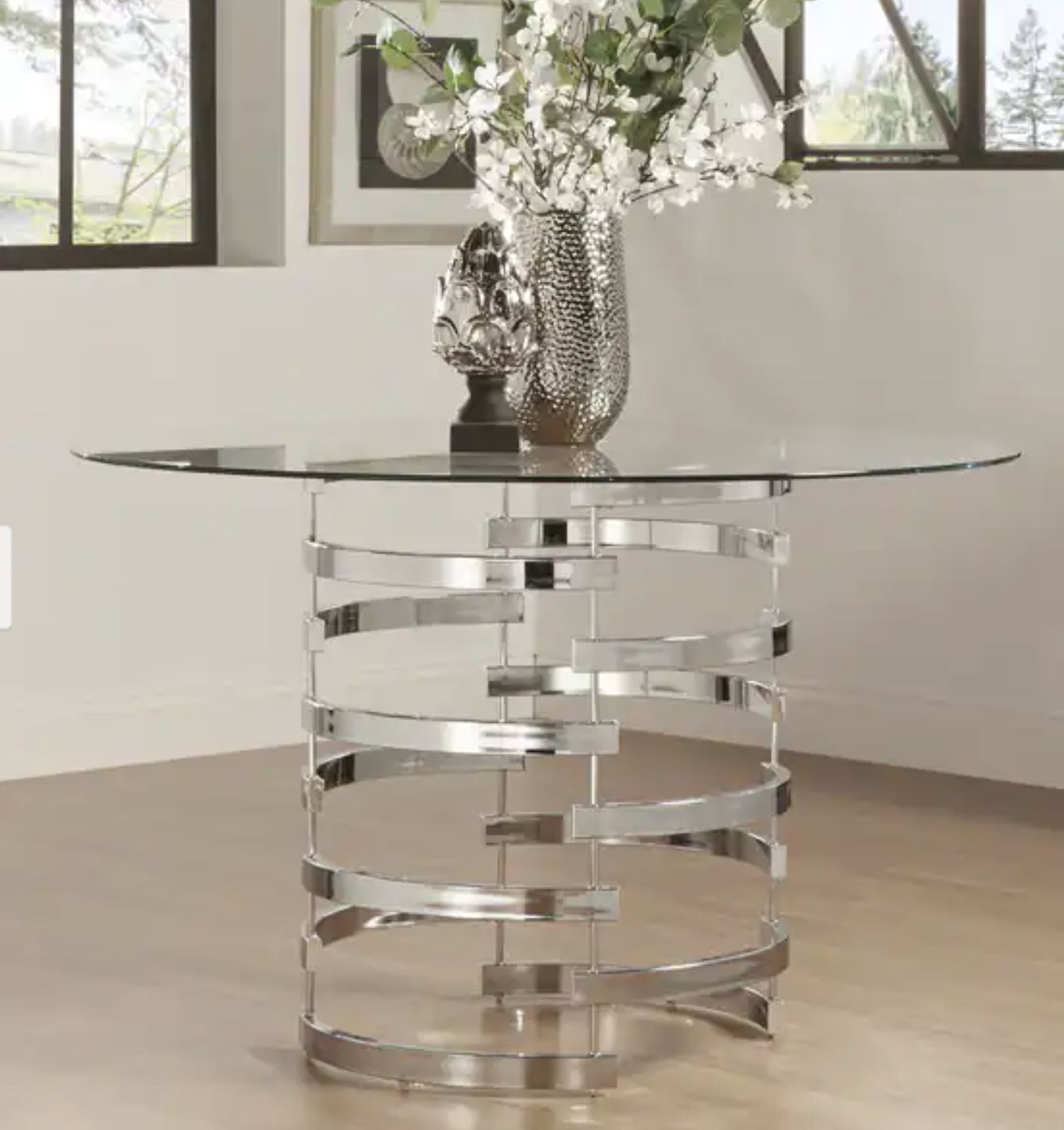 Modern Glass Table Set (dining, Coffee, End Table)