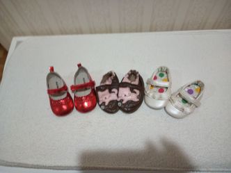 Baby Girl Size 2 Shoes. $3 Each