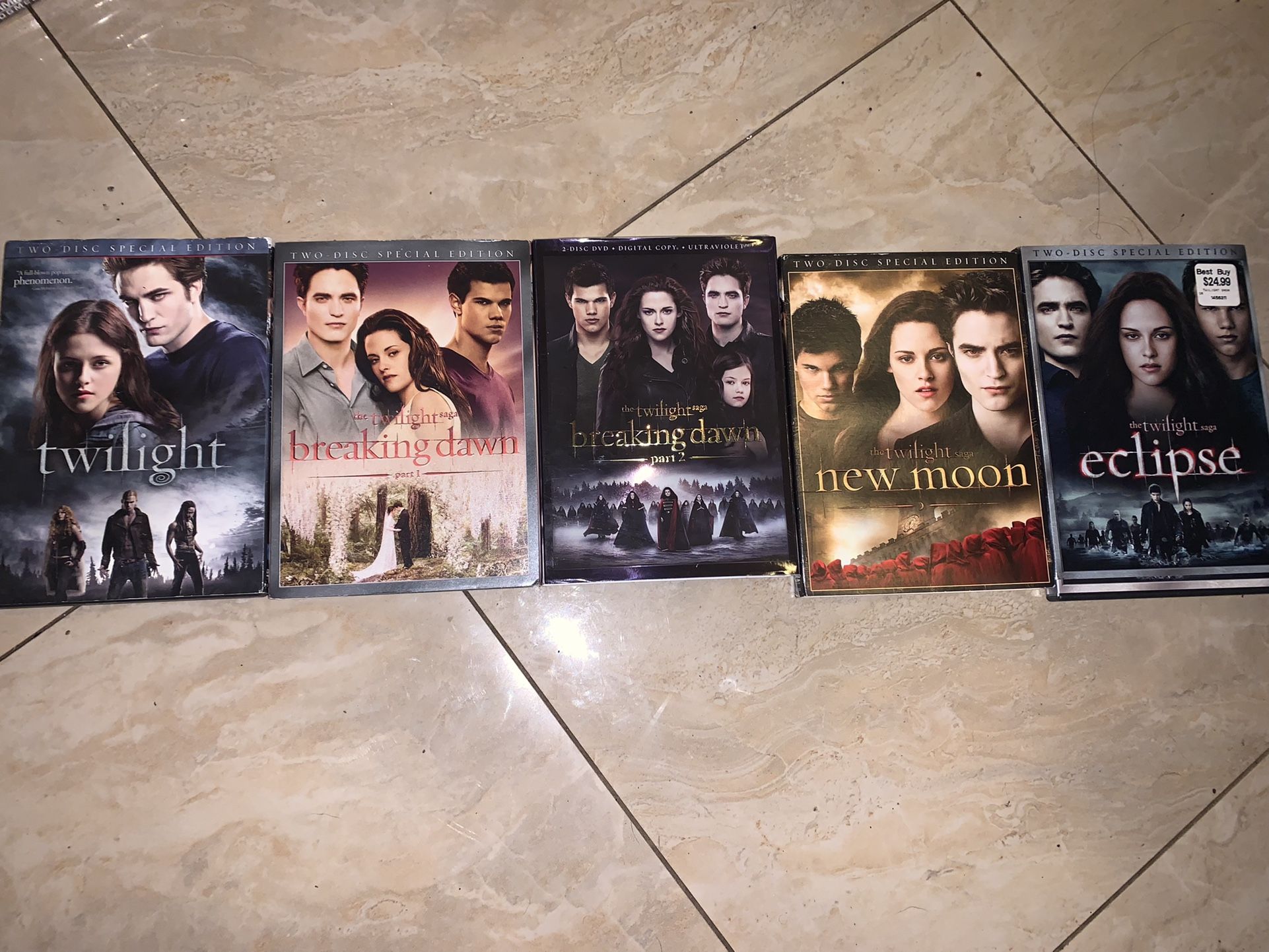 Twilight The Complete Saga On DVD 🔥