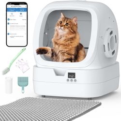 ON SALE =Electric silent cat litter box