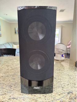 This is the speaker connection panel on the back of a Digital Research Da V Digital Home Theater System. It’s designed so you can connect an external 