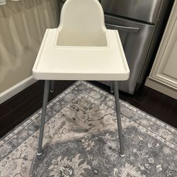 IKEA ANTILOP high chair with a tray. 