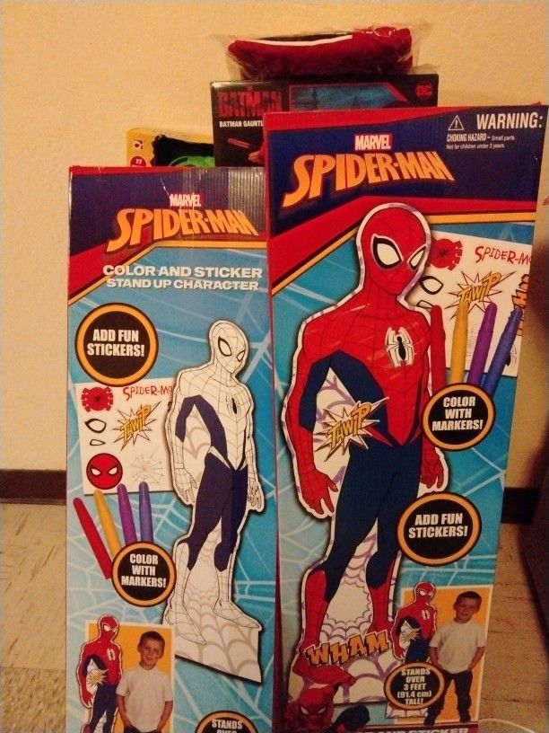 Brand New Spider-Man Cardboard Character Stand Over 3 Ft Tall $7 Each