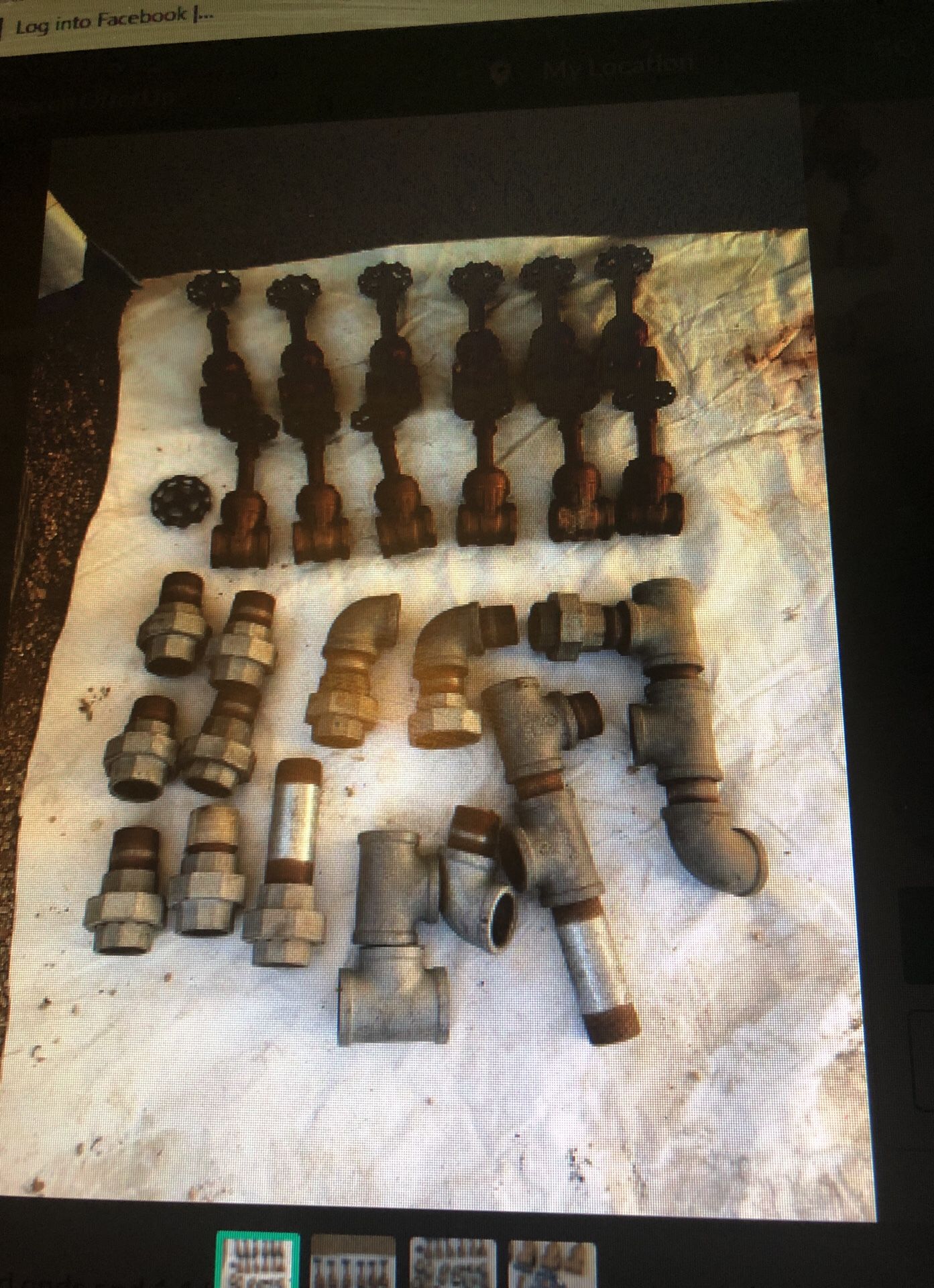 1 1/4 brass Nibco Gate valves with threaded ends & 1 1/2 pipe fittings $230.00 for everything OBO