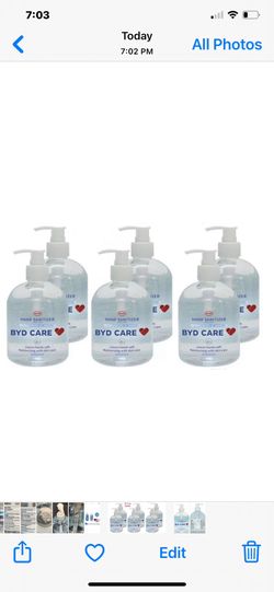 New - Box Of 6 Bottles Of XL 16 Oz Sanitizers Antiseptic Alcohol Gel!