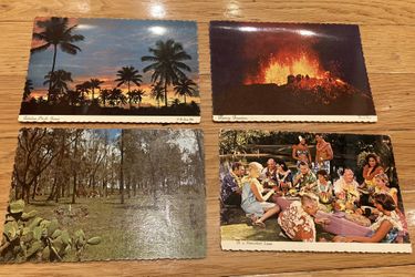 4 Vintage Post Cards From Hawaii