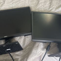 2 Monitors And Keyboard 
