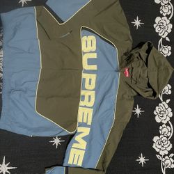 Supreme Windbreaker Zip Up Hoodie 