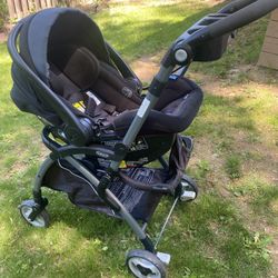 Graco Rear-Facing Car Seat (4–35 lbs), Two Bases, and Stroller 