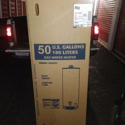 New  In Box 50 Gallon Gas Water Heater Ruud