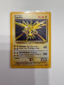 Zapdos base set holo