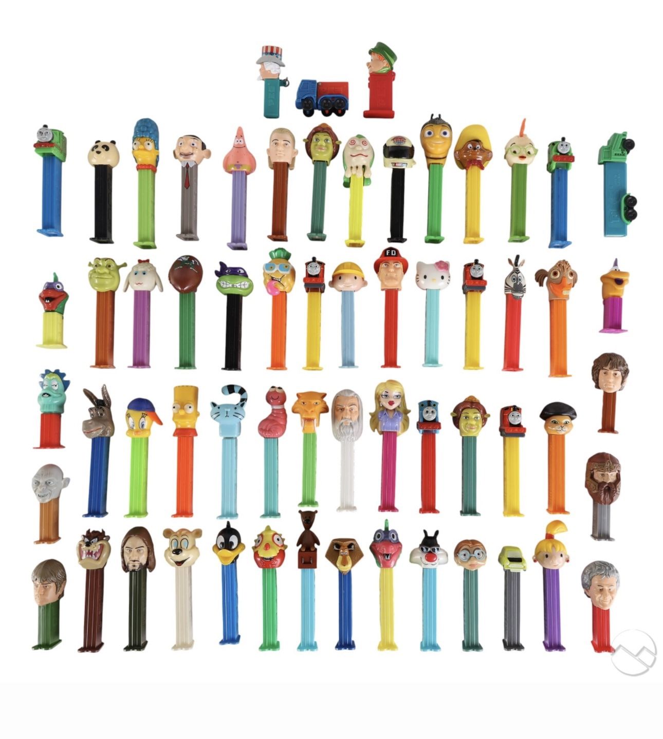 “RARE” 55 Vintage Simpsons Shrek Harry Potter Garfield Pez Dispensers 