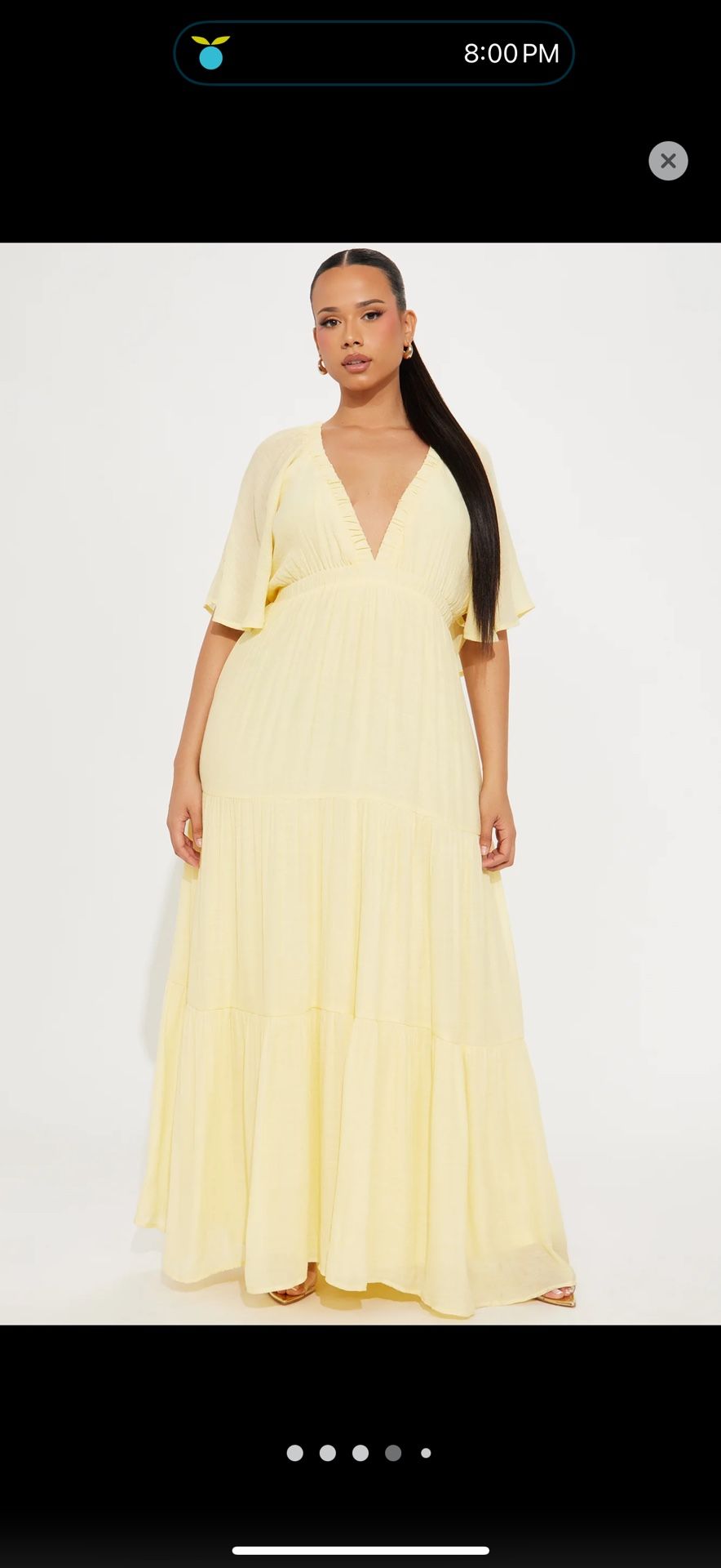 Elena Ruffle Maxi Dress - Butter Yellow Fashion Nova