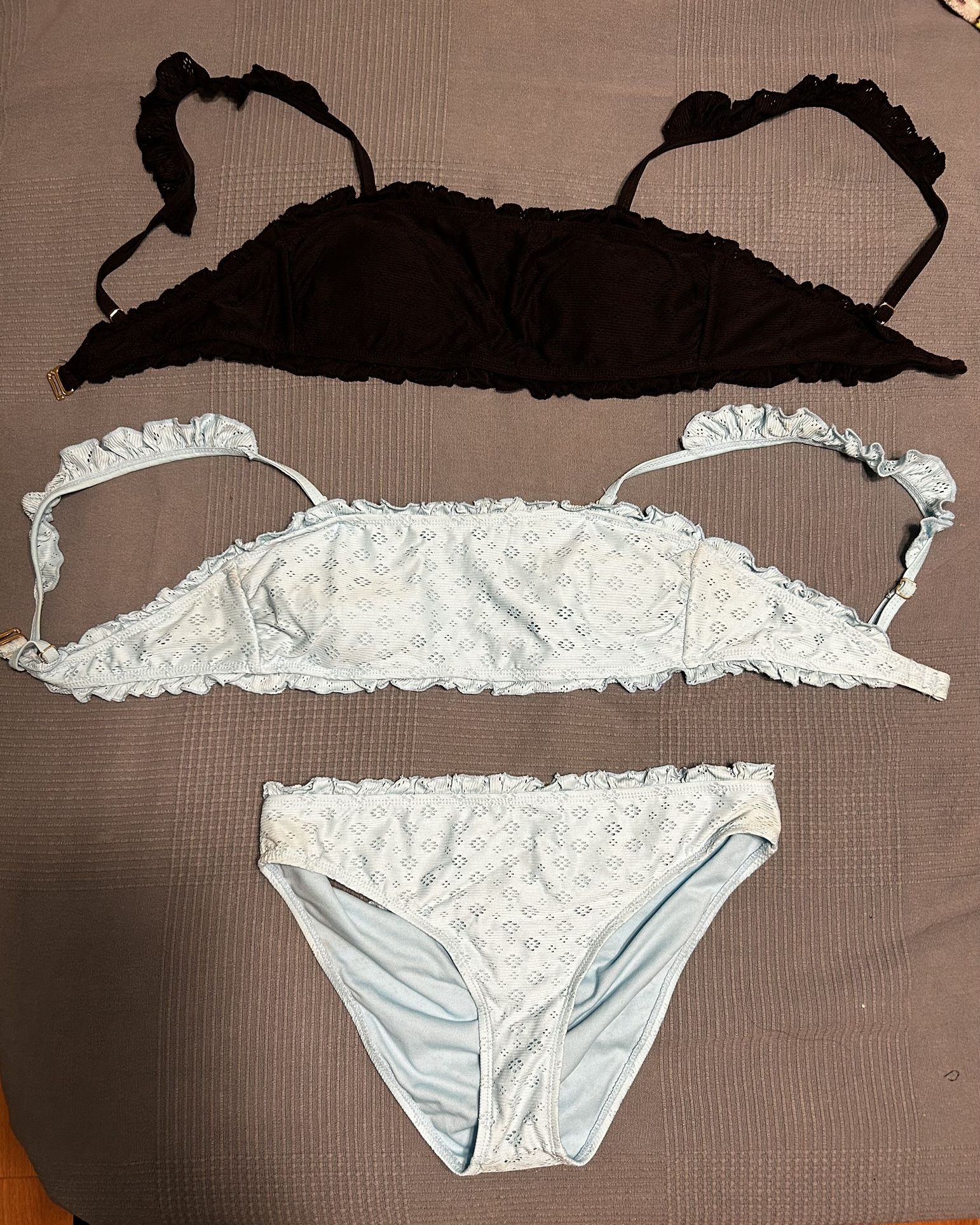 Large Baby Blue Bikini Set