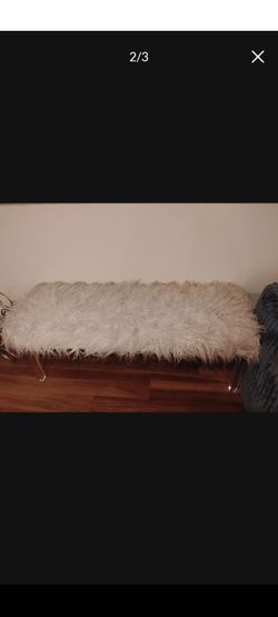 Fluffy bench need gone
