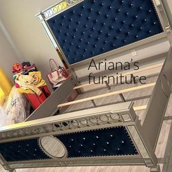 New Queen Bed Dresser Mirror Nightstand 