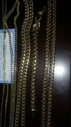 9mm miami cuban 18k gold 27" plated lifetime warranty