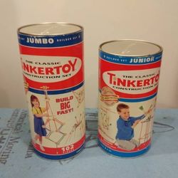 CLASSIC JUMBO HASBRO TINKERTOY AND JUNIOR BOTH NEW
