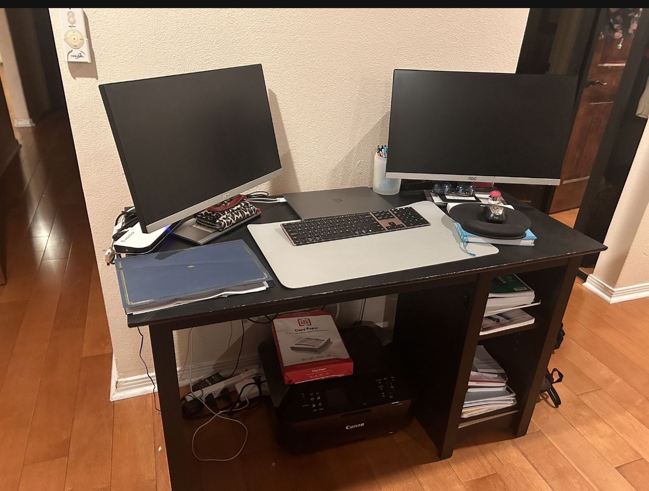 Black Office Desk