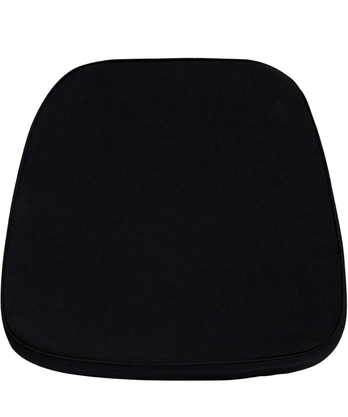 Soft Black Fabric Chiavari-Chair Cushion, square 15"L x 15"W ( 4 pcs)
