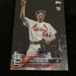 Miles Mikolas 2018 Topps Update Rare Picture Variation Rookie Insert Baseball Card 