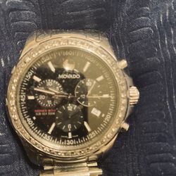 Mens Movado Diamond Bezel Subsea