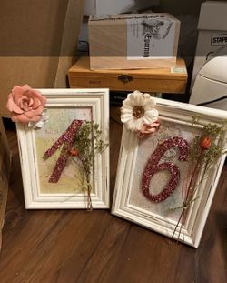 Wedding/Party Table Number Frames 1-13