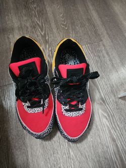 Nike Sneakers Red Yellow Safari Print