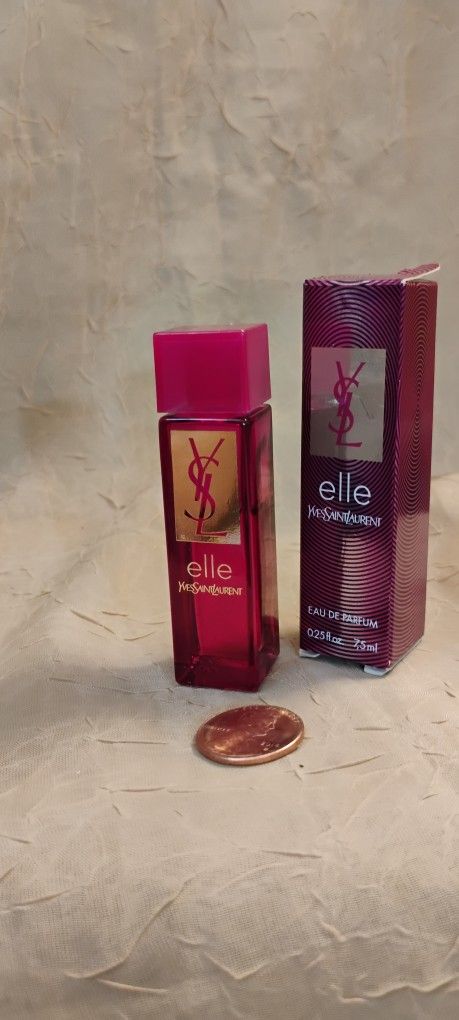 Vintage YVES SAINT LAURENT , ELLE Women's Eau De Parfum Mini Splash