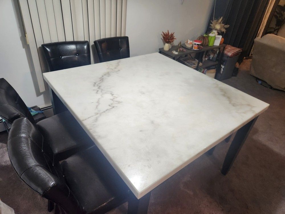 Marble Table Set