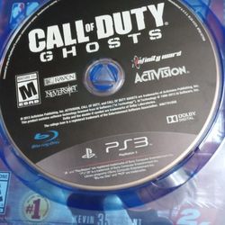 PS3 Call Of Duty Ghosts Game $15 With SAME DAY SHIPPING THROUGH OFFERUP 