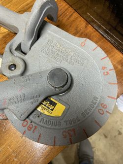 Parker 5/8 Diameter 3 Inch Radius Tube Bender