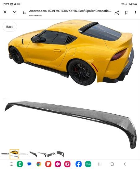 Roof Spoiler Toyota Supra 20-25 #150