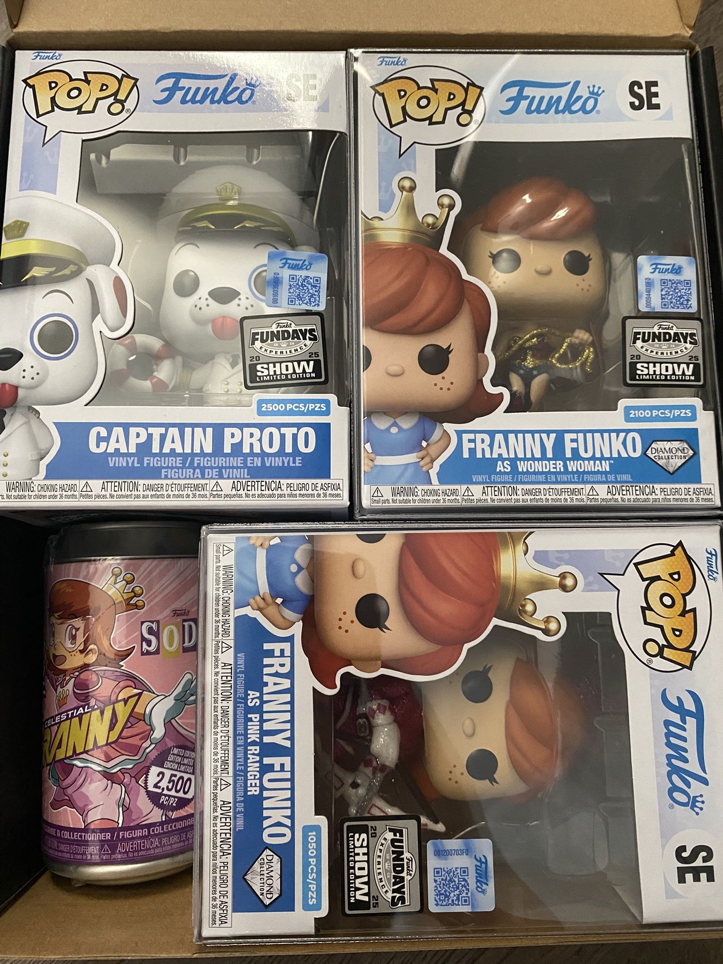 Funko Fundays Lot Franny Funko Pops Soda