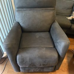 Gray Reclining Chair 