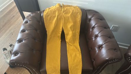 Old navy mustard rock star jeans