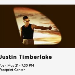 3 Justin Timberlake Tickets For PHX