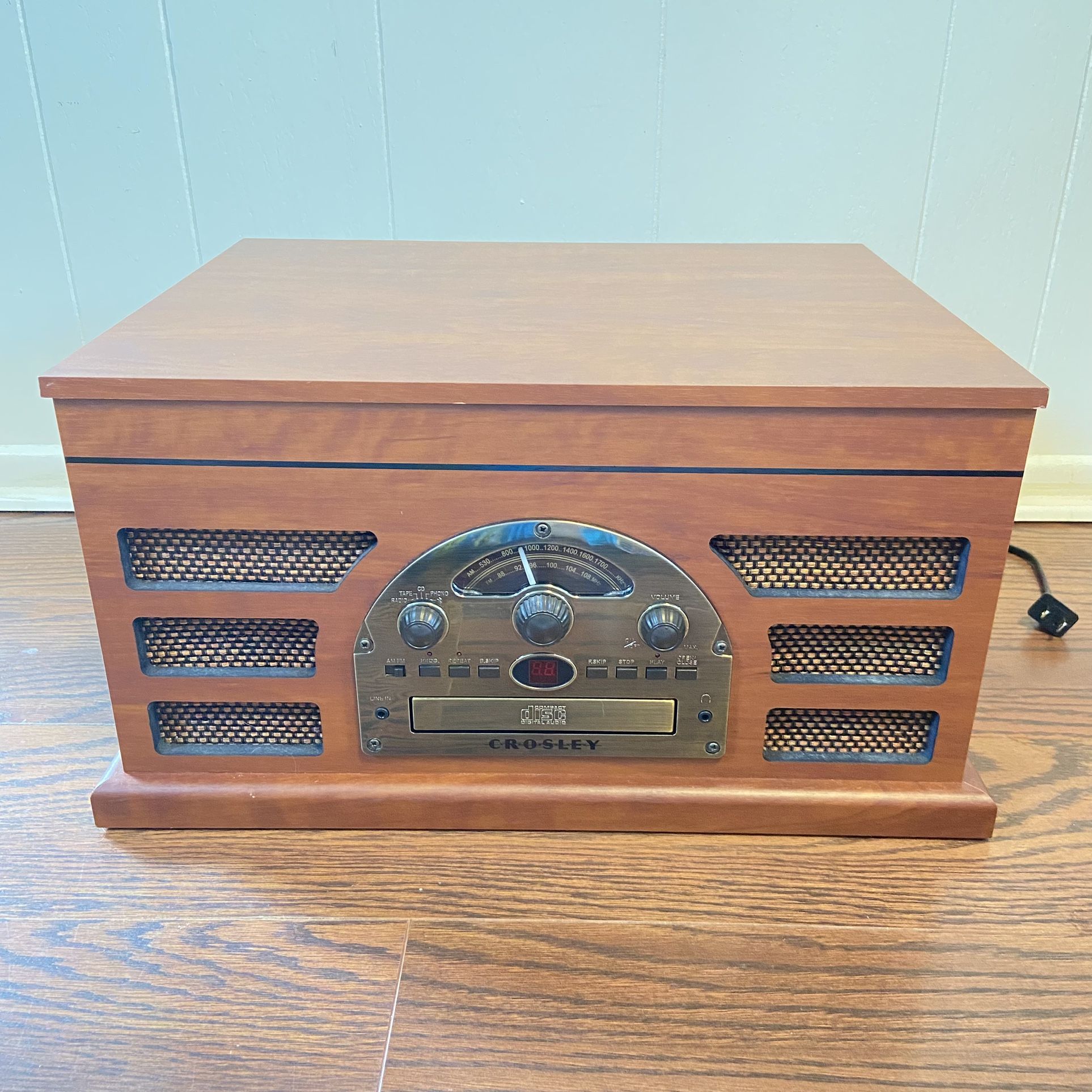 Crosley Rochester CR66D 5 in 1 Entertainment Center Record Player for