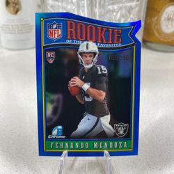 2026 Bowman Chrome Fernando Mendoza Rookie of The Year Favorite Blue /150 #ROY-1