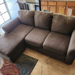 Couch With Moveable Stool