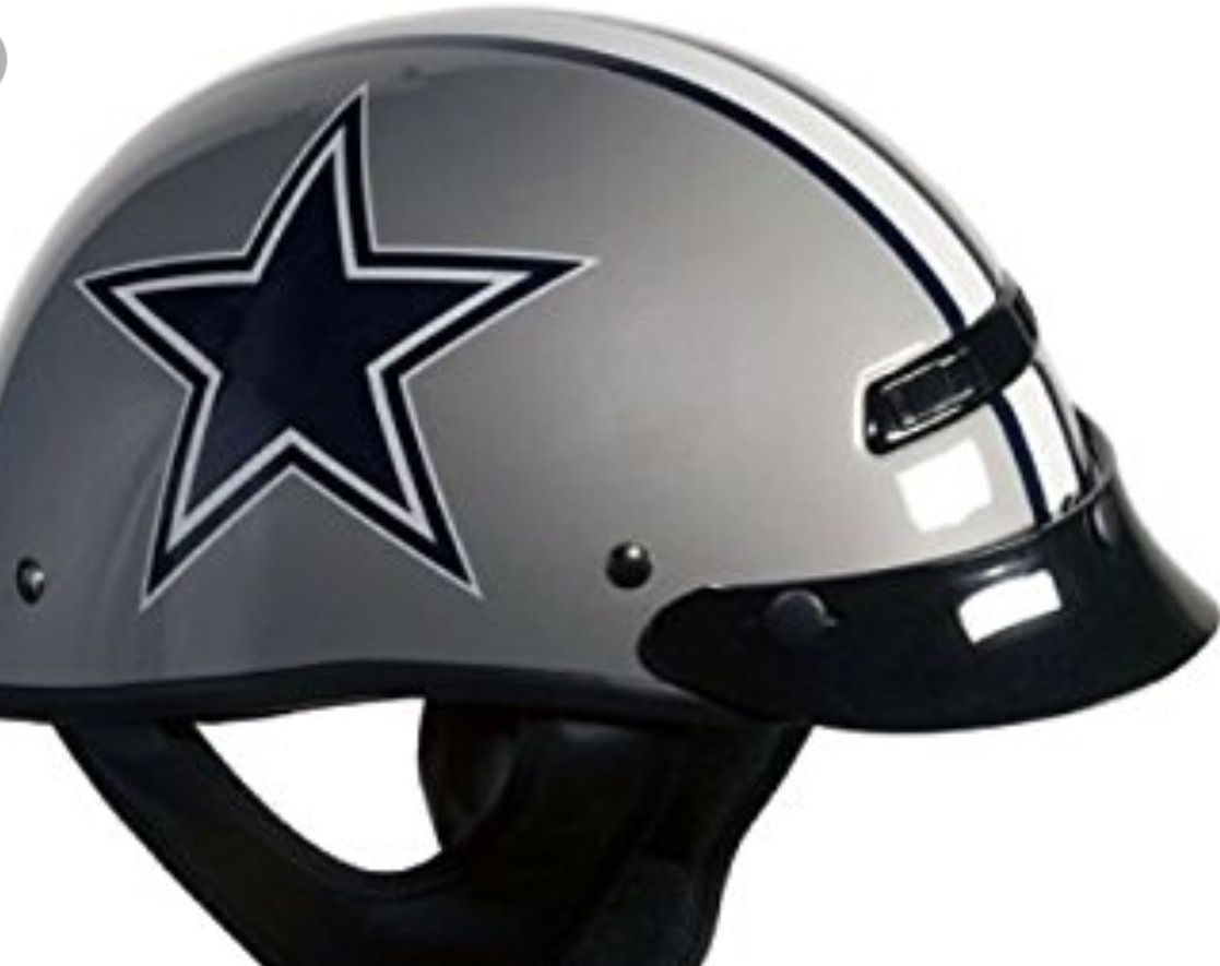 New - New - Dallas Cowboys motorcycle half helmet $99