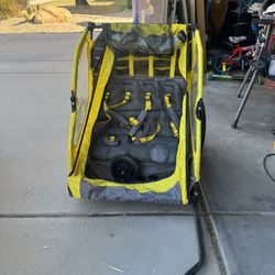 Schwinn 2-seater Bike Trailer And Stroller  LIKE NEW! 
