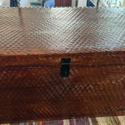 Carved Wood Chest 