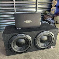 ALPINE Dual 12” Subwoofers & JENSEN Amp
