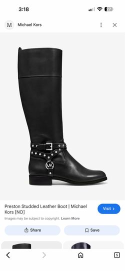 MICHAEL MICHAEL KORS Preston Studded Leather Boot
