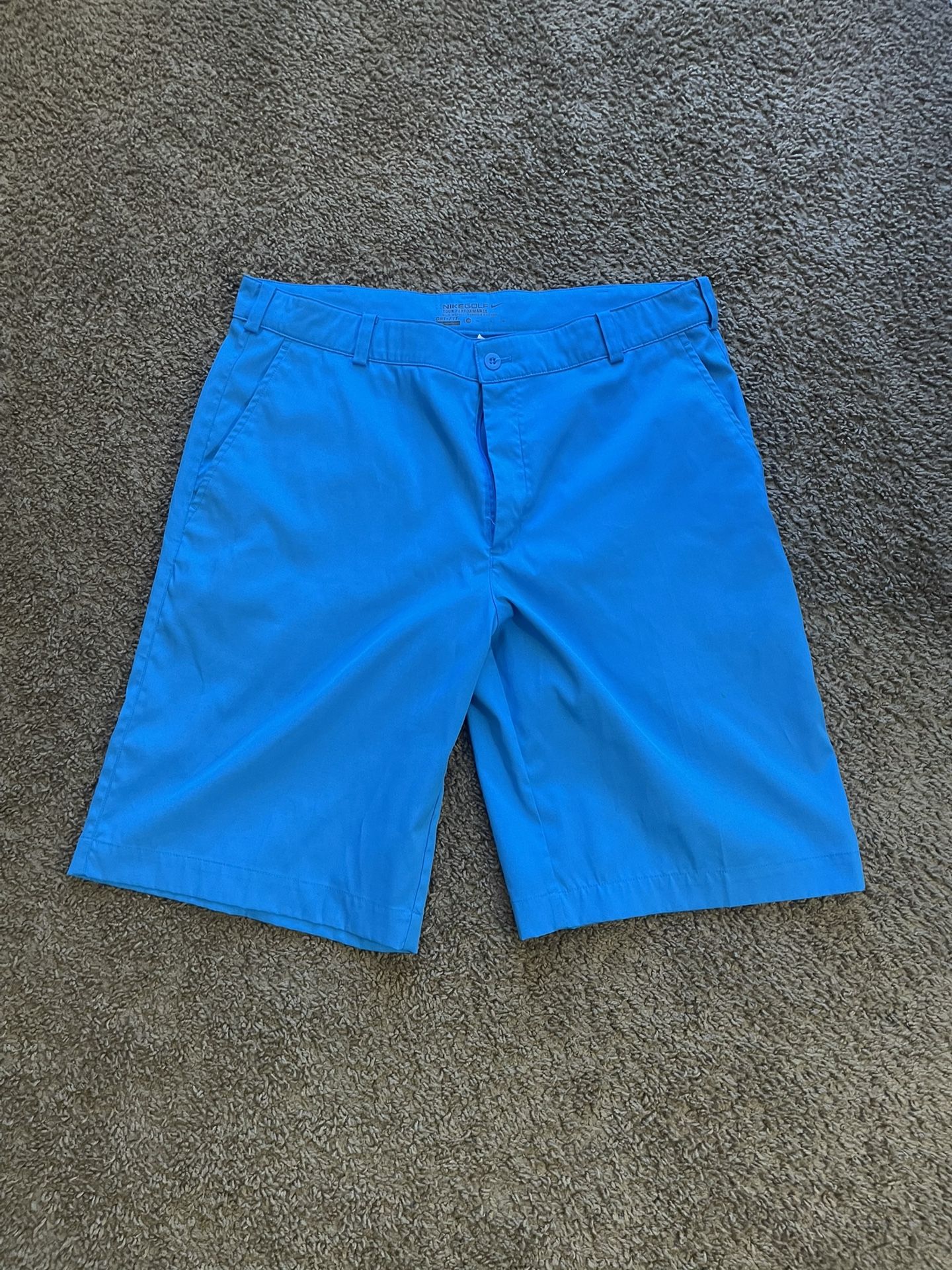 Nike Golf Dri-FIT Men’s Shorts Blue Performance Athletic — M