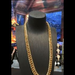 24" Gold Cuban Stainless Steel 200 G