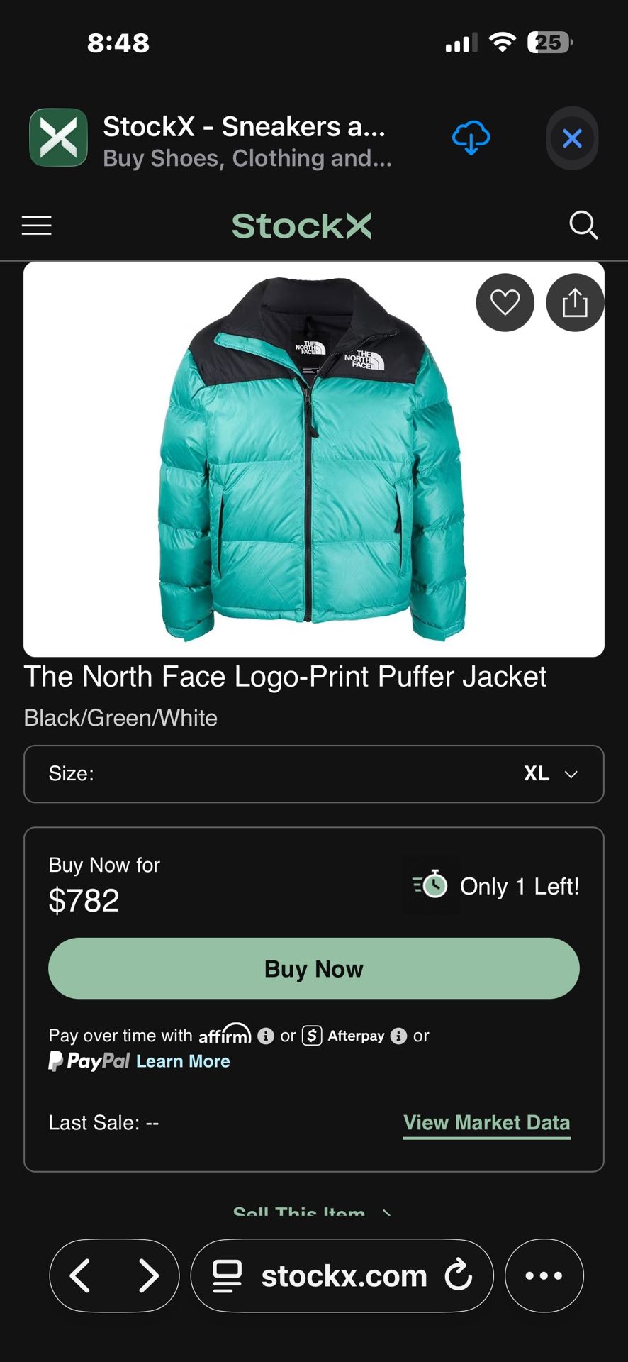 The North Face Logo-Print Puffer Jacket